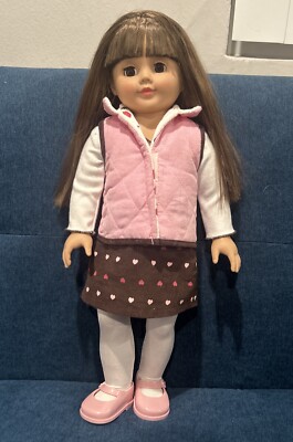Modern Brown Eye 18'' Madame Alexander Doll in Pink Outfit Natalie