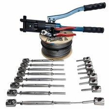 STAINLESS STEEL WIRE ROPE BALUSTRADE KIT 100 METERS (KIT 3)