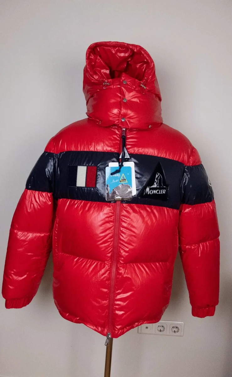 MONCLER 赤 リバーシブルフード付きジャケット 104cm モンクレール MONCLER モンクレール ダウンコート メンズ