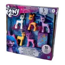 My Little Pony A New Generation Unicorn Party Celebration 5 Sparkling Ponies NEW