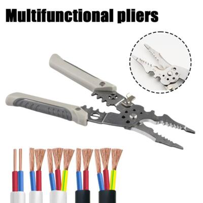 Crimper Cable Cutter Adjustable Automatic Wire Stripper Multifunction Hand  L9C3