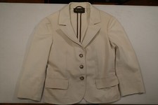 Loro Piana Unstructured Blazer in Ivory Size 42