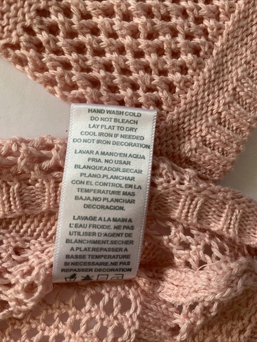 Tommy Hilfiger Girls Sweater Medium M Excellent Condition Light Pink - Picture 4 of 6