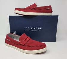 Cole Haan Mens Pinch Weekender Red Penny Loafers Size 8