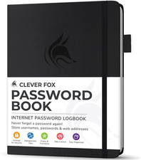 Password Book with Alphabetical Tabs. Internet Address Organizer
