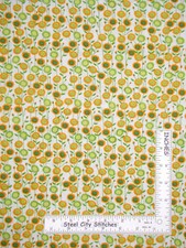 Floral Sunflower Flowers Cream Cotton Fabric Timeless Treasures C5336 By Yard