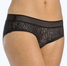 DKNY Signature Tailored Stretch Lace Black Bikini Panty NEW Womens Sz S 5 DK1030
