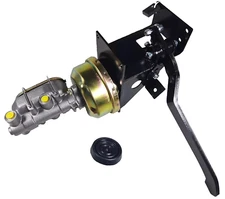 Universal 90 Degree Under Dash Power Brake Booster Pedal & Master Cylinder Kit