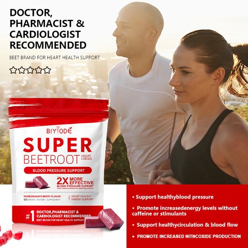 SuperBeets Heart Chews | Grape Seed Extract and Non-GMO Beet Powder - Picture 7 of 12