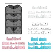 8Pcs T Shirt Ruler Guide for Vinyl Placement Hot Press Craft Sewing Supplies