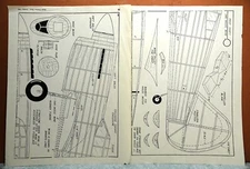 CURTISS P-40D WARHAWK BALSA FREE FLIGHT MODEL AIRPLANE PLANS 24" WINGSPAN