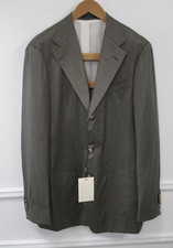 Men Suitsupply Blazer Havana Patch Green Wool Silk Size 106 EU54L UK/US44L