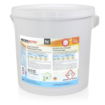 Waschpulver Waschmittel 10 kg Vollwaschmittel Pulver Waschen von Microactiv