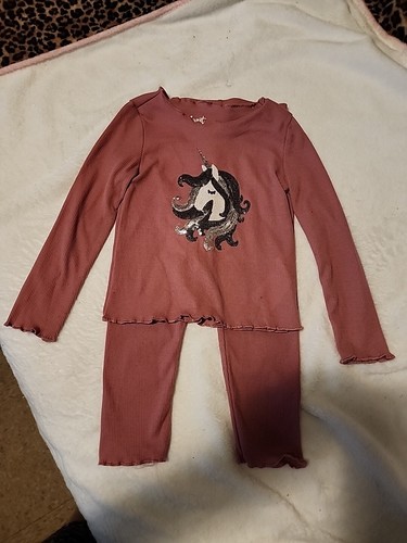 Sweet Dreams 4T Pyjama-Set rosa Einhorn - Bild 3 von 7