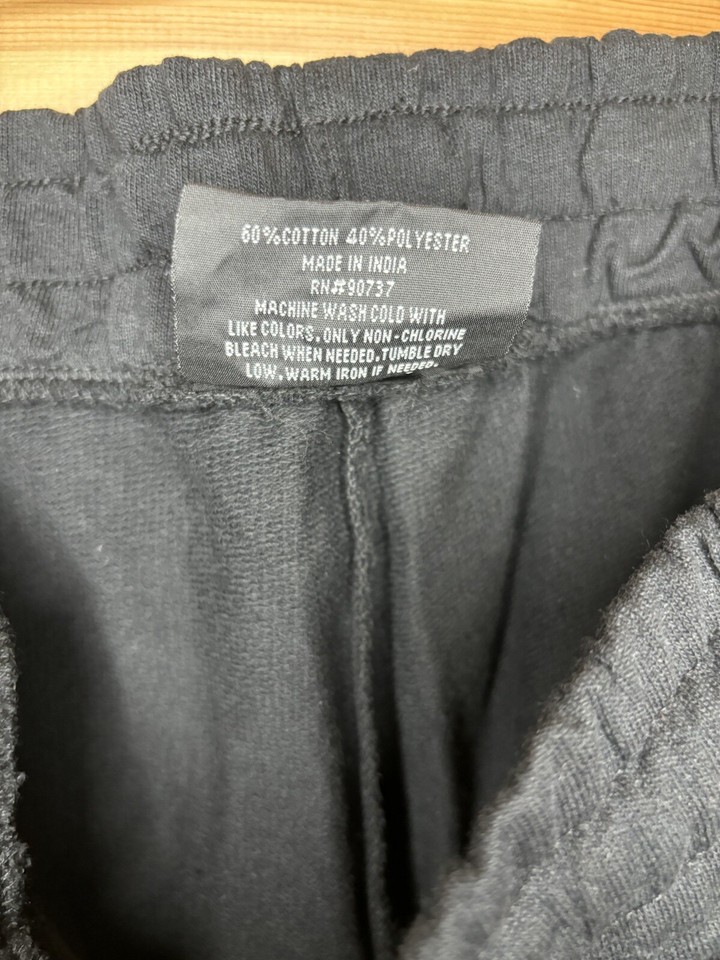 True Religion Brand Jeans Loungewear Men's Black Jogger Size Large 109