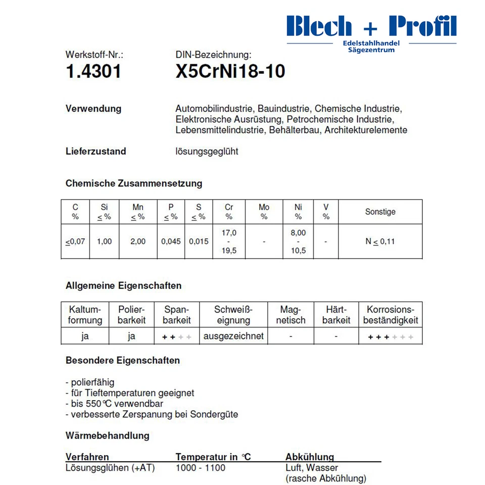 Edelstahl Rohr Ø 15-80mm Rohr 1.4301 Auspuff / Leitungsrohr V2A 500mm - 6000mm - Bild 4 von 4