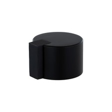 EVI Door Stoppers Stainless Adhesive Rubber 1.1x0.79 Inch Black