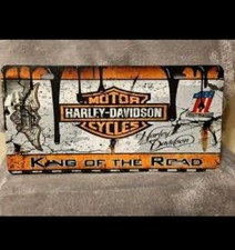 Harley Davidson King Of The Road Metal License Plate Car Plate Tag Motorcycles Harley Davidson King Of The Road Metal License Plate Car Plate Tag Motorcycles