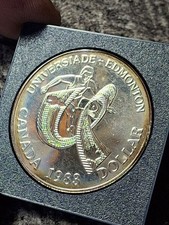 1983  Canada Proof Silver Dollar $1 - Edmonton
