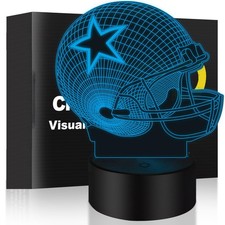 3D Illusion Night Light Desk Lamp, 7 Colors Auto Gradual Changing USB Powered...