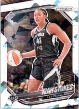 2025 Panini Prizm WNBA #58 Kiah Stokes Ice Prizms