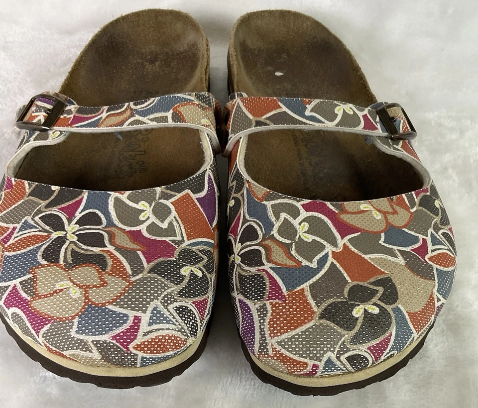 Zuecos Birki’s by Birkenstock Maria para mujer 38 EU 7 EE. UU. florales sin cordones tacón abierto Foto 4 de 4