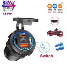 4 Port Dual PD Dual QC 3.0 USB Car Charger So...