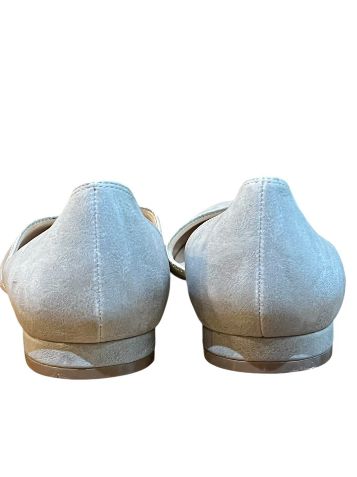 Zapatos LifeStride Para Mujer Talla 11 Anchos RETTA Sin Cordones Gris Puntera Plana Punta Foto 3 de 4