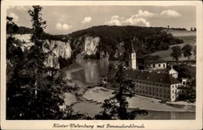 RPPC Weltenburg Monastery Danube River Bavaria Germany real photo postcard m699