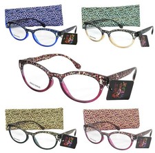 Art Wear Stylish Animal Print Reading Glasses Spring Hinge Lightweight