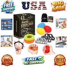 Grip Strength Trainer Kit Hand Therapy Wrist Finger Rehabilitation 8 Pieces Grip Strength Trainer Kit Hand Therapy Wrist Finger Rehabilitation 8 Pieces