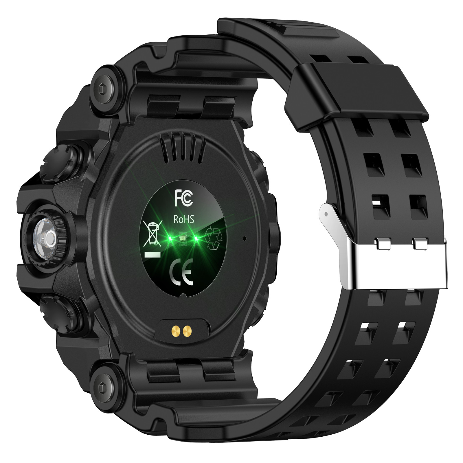 Smart Watch Uomo Bluetooth Cronometro SOS Sport Watch Torcia SmartWatch foto 4