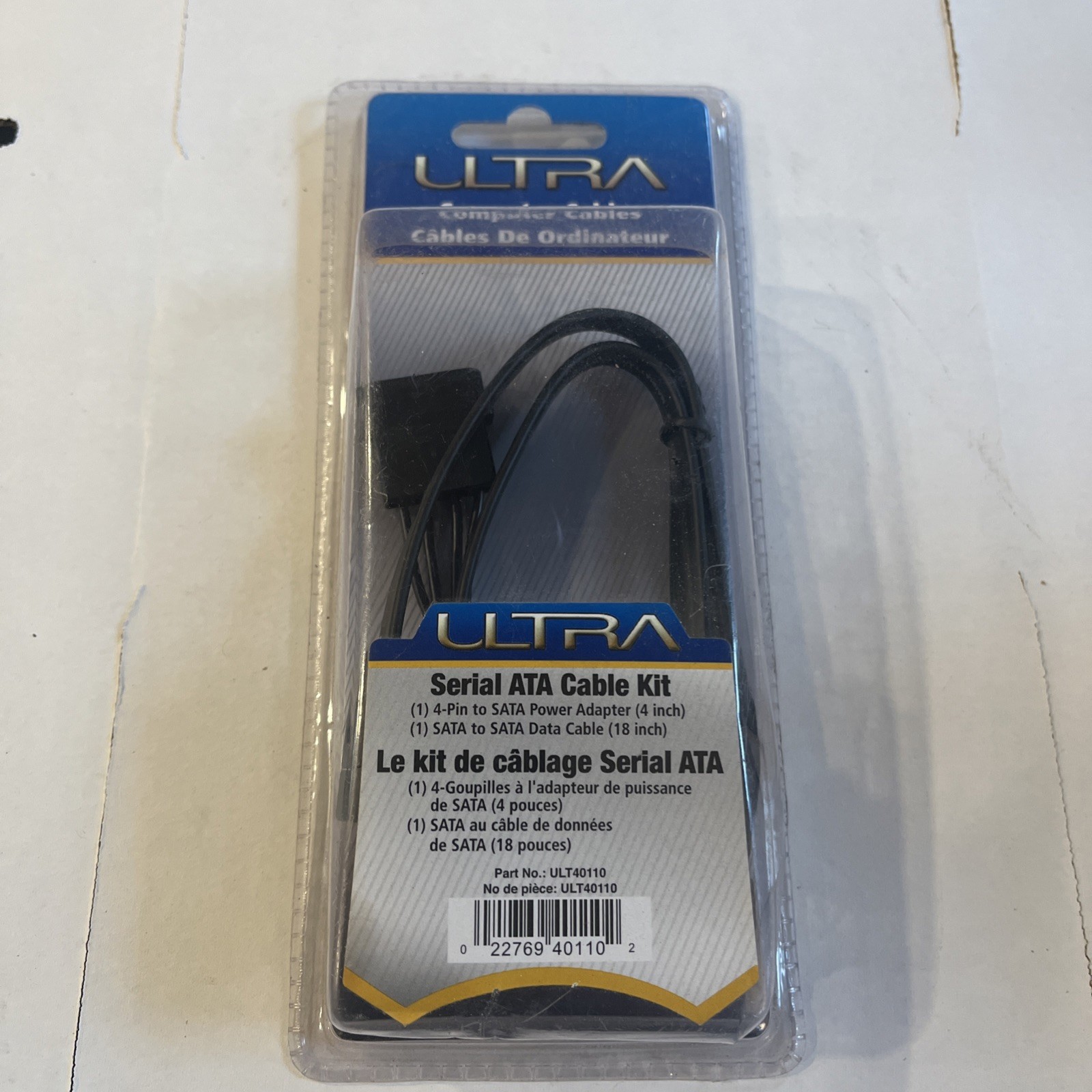 Ultra ULT40110 SATA Cable Kit Power Adapter NEW