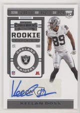 2019 Panini Contenders Rookie Ticket Keelan Doss #260 Auto no9