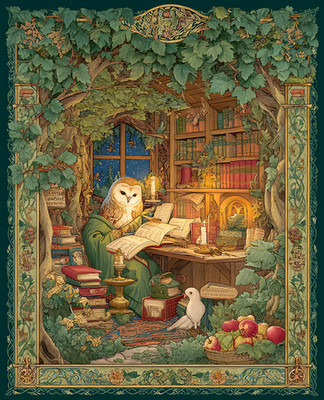 8x10 Fine Art Print - Decorative Illustration Artwork - 672150898