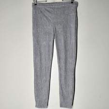 Spanx Womens Leggings XL Gray Textured Pull On Stretch Pants Slimming Shaping