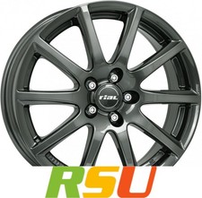 Rial Milano titanium 6.5x16" ET40 LK4 100 ML 63.3 Alufelgen 16 Zoll