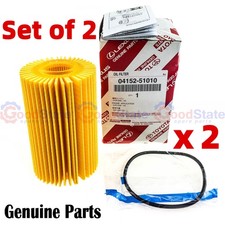 Genuine Toyota LandCruiser VDJ79 1VD 4.5 Diesel V8 Oil Filter Pack x2