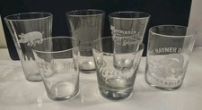 Pre Pro Shot Glass Lot Of 6 Some Damage 2 Pig...