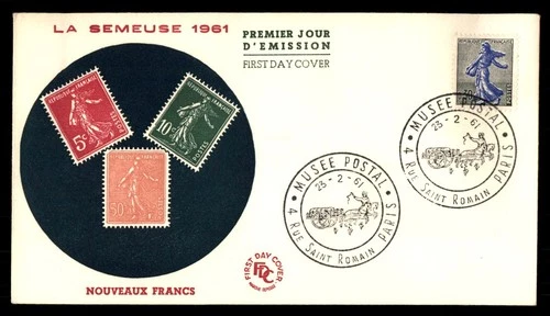 Mayfairstamps France FDC 1961 Woman Throwing Seed Stamps First Day Cover aaw_822