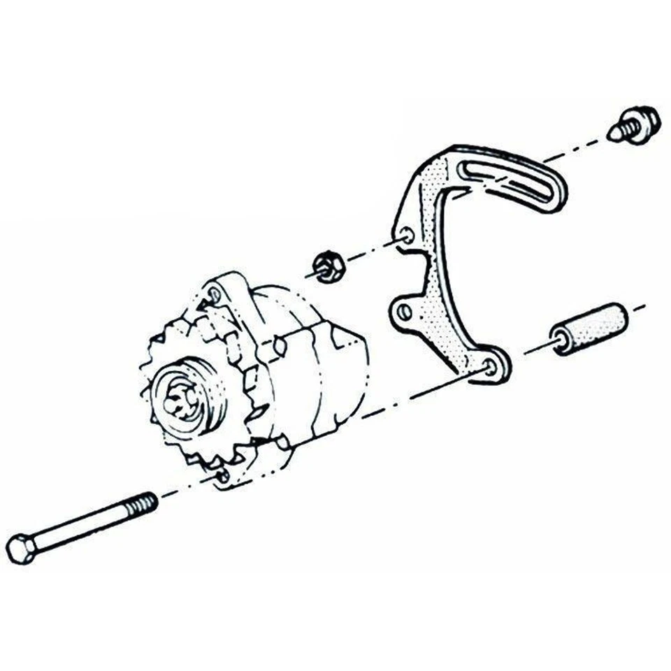 Alternator Mounting Bracket Manual Steering V8 1969-79 Pontiac GTO Firebird 1件 — 第 2/4 张图片