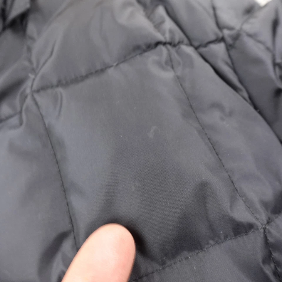 VTG GAP Jacket Womens L Black Down Insulated Quilted Zip Winter Puffer Coat Y2K - Image 4 of 4