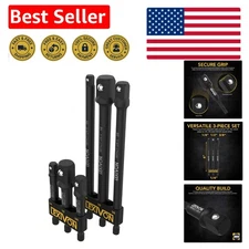 6-Piece Socket Adapter Set with Holder – High Torque Drill Extensions Included