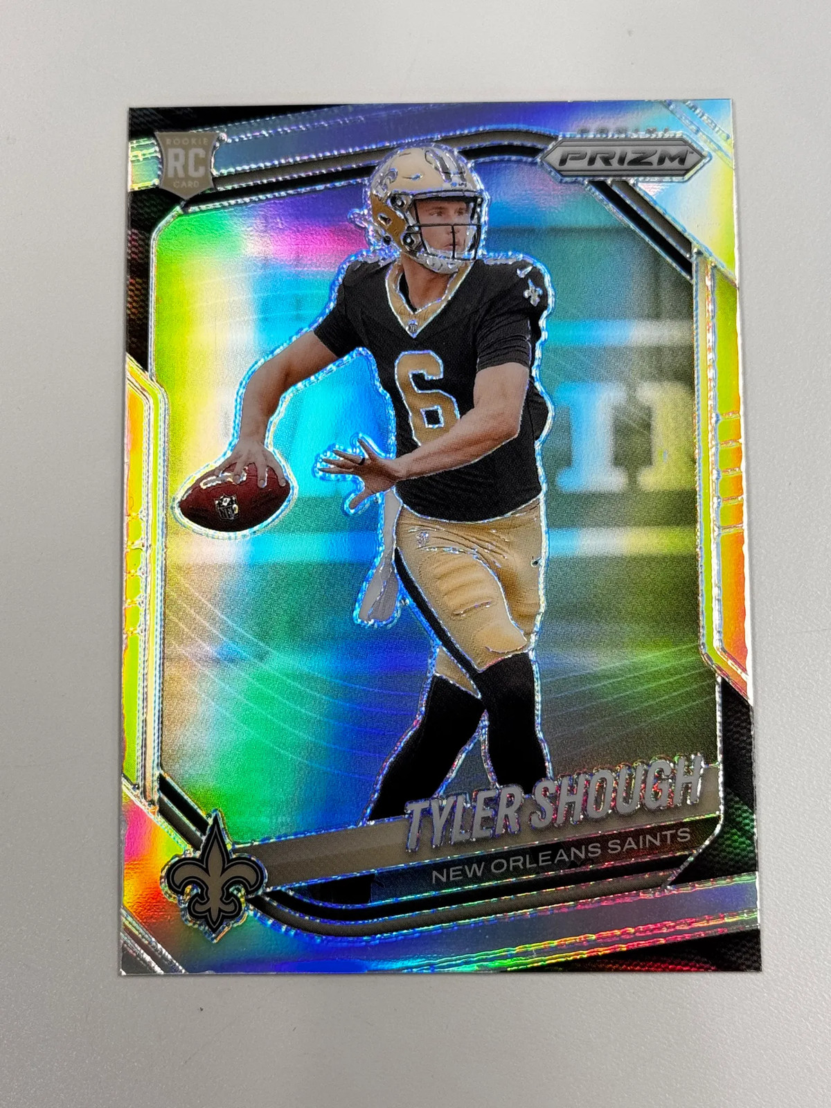 2025 Panini Prizm Tyler Shough #327 Silver RC Rookie Saints