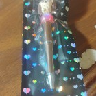 Hedgehog Topper Ballpoint Pen Black Ink Metal Pink Glitter Ball Gift Packaging — photo 2