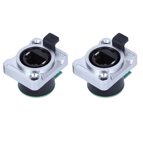 2x RJ45 PCB Panel Wasserdicht Runde Isolator PA Material ELRJWH5 Bord - Afbeelding 11 van 14