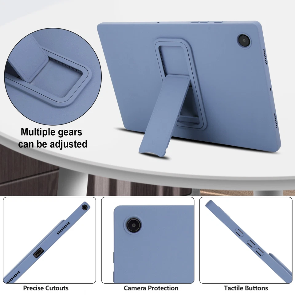 For Samsung Galaxy Tab A9+/A9/A8/A7 Stand Case Shockproof Soft Skin-Feel Cover - Image 3 of 4