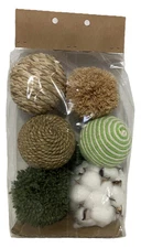 Lot Of 6 modern home decor Decoratio Balls (H)