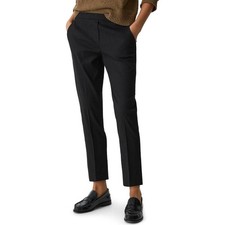 Theory black Treeca Pull-On Pants straight leg trousers Size 4 office formal