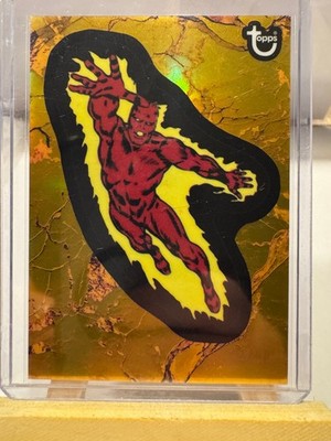Topps Marvel Comic Book Heroes Human Torch /50